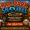 Ballpark Snorkel™ backyard humor collection featuring barbecue, grilling, fireworks, coolers, baseball, and the Backyard Deviants in a fun retro cookout scene.