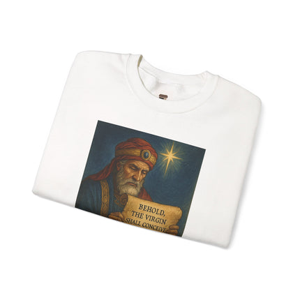Matthew 1:23 Prophecy Sweatshirt – Immanuel & Jesus Fulfillment – Religious Path Collection