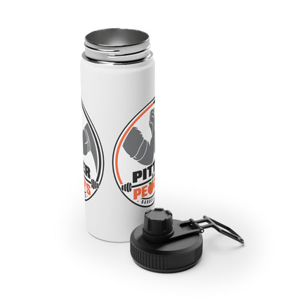 Pitter & Peach's Barbell Club Stainless Steel Sports Water Bottle, Sports Lid
