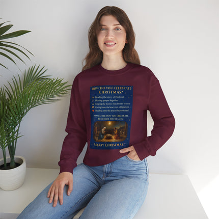 Remembering the Reason – Nativity Christmas Sweatshirt