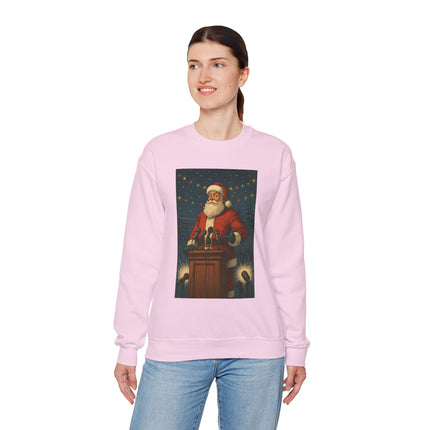 North Pole Press Conference Santa Sweatshirt | Funny Vintage Christmas Crewneck by Trend Store Stop