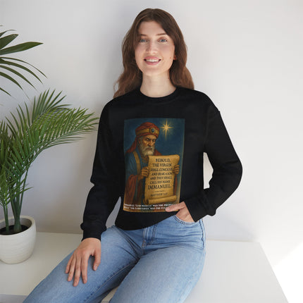 Matthew 1:23 Prophecy Sweatshirt – Immanuel & Jesus Fulfillment – Religious Path Collection