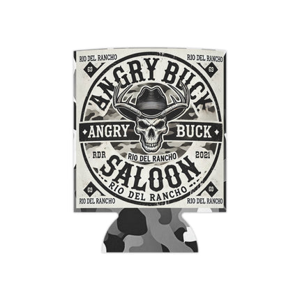 Premium Can Cooler - Rio Del Rancho & Angry Buck Saloon Logos | Customizable Edge-to-Edge Print | Fits Regular and Slim Cans