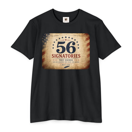 56 Signatories – One Declaration. One Cause. One Nation. Patriotic Shirt - Unisex CVC Jersey T-shirt