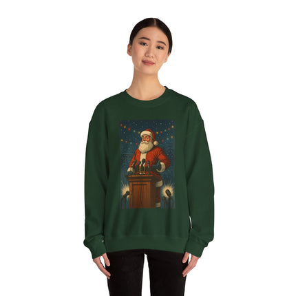 North Pole Press Conference Santa Sweatshirt | Funny Vintage Christmas Crewneck by Trend Store Stop
