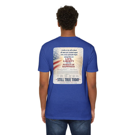 1776 Patriotic Shirt – Minimal Independence Day Tee Unisex CVC Jersey T-shirt
