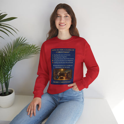 Remembering the Reason – Nativity Christmas Sweatshirt