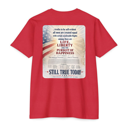 They Didn’t Celebrate. They Committed. – Patriotic July 4th Shirt - Unisex CVC Jersey T-shirt