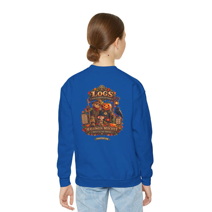 LOGS Halloween Mischief Youth Crewneck Sweatshirt | League of Guardians and Stewards