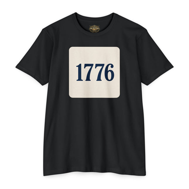 1776 Patriotic Shirt – Minimal Independence Day Tee Unisex CVC Jersey T-shirt