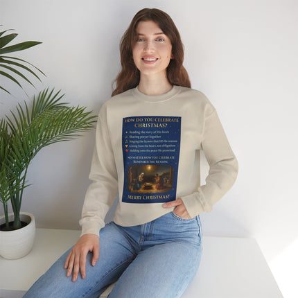 Remembering the Reason – Nativity Christmas Sweatshirt