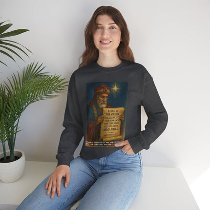 Matthew 1:23 Prophecy Sweatshirt – Immanuel & Jesus Fulfillment – Religious Path Collection