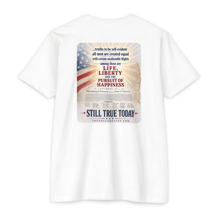 1776 Patriotic Shirt – Minimal Independence Day Tee Unisex CVC Jersey T-shirt