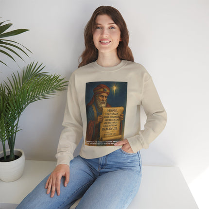 Matthew 1:23 Prophecy Sweatshirt – Immanuel & Jesus Fulfillment – Religious Path Collection
