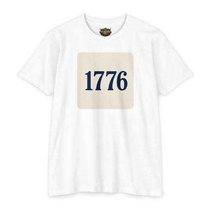 1776 Patriotic Shirt – Minimal Independence Day Tee Unisex CVC Jersey T-shirt