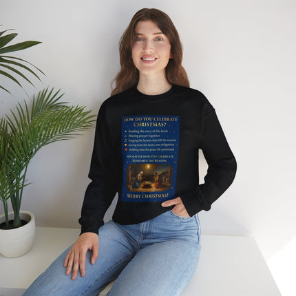 Remembering the Reason – Nativity Christmas Sweatshirt