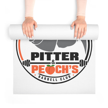 Pitter & Peach's Barbell Club Fitness & Training Yoga Mat | Foam Yoga Mat