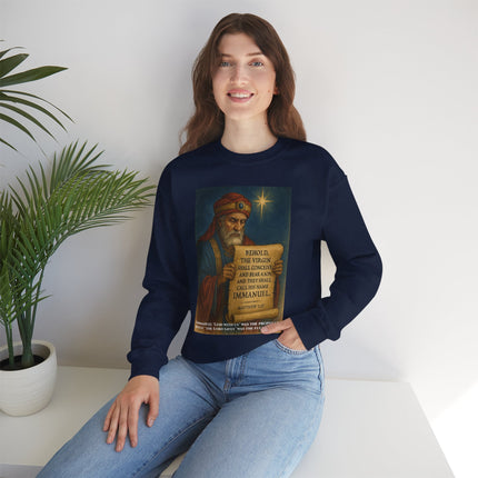 Matthew 1:23 Prophecy Sweatshirt – Immanuel & Jesus Fulfillment – Religious Path Collection