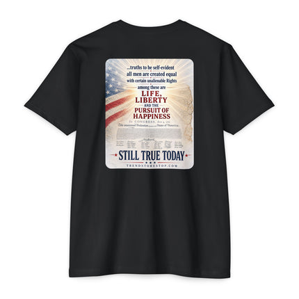 1776 Patriotic Shirt – Minimal Independence Day Tee Unisex CVC Jersey T-shirt