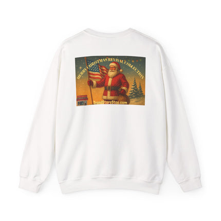North Pole Press Conference Santa Sweatshirt | Funny Vintage Christmas Crewneck by Trend Store Stop