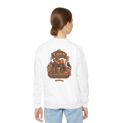 LOGS Halloween Mischief Youth Crewneck Sweatshirt | League of Guardians and Stewards