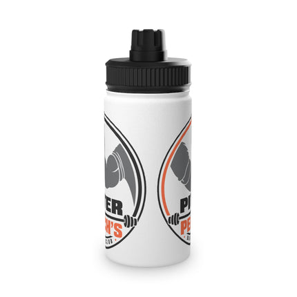 Pitter & Peach's Barbell Club Stainless Steel Sports Water Bottle, Sports Lid
