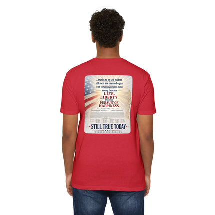1776 Patriotic Shirt – Minimal Independence Day Tee Unisex CVC Jersey T-shirt