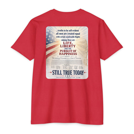 From Colonies to States – 1776 Patriotic July 4th Shirt = Unisex CVC Jersey T-shirt