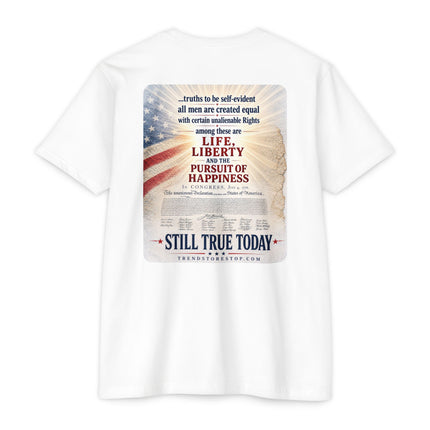 They Didn’t Celebrate. They Committed. – Patriotic July 4th Shirt - Unisex CVC Jersey T-shirt