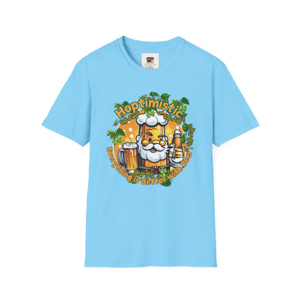 Hoptimistic Unisex Soft-Style T-Shirt – "Everything is Better with Beer" Quote