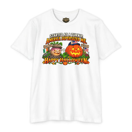 Started as a Turnip – America Supersized Me Halloween T-Shirt