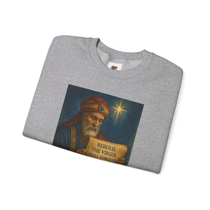 Matthew 1:23 Prophecy Sweatshirt – Immanuel & Jesus Fulfillment – Religious Path Collection