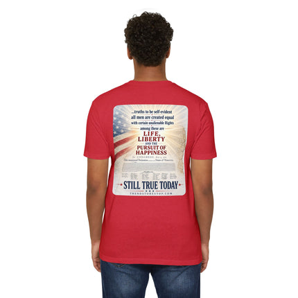 They Didn’t Celebrate. They Committed. – Patriotic July 4th Shirt - Unisex CVC Jersey T-shirt
