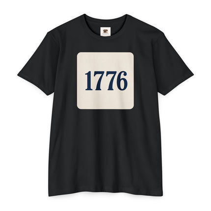 1776 Patriotic Shirt – Minimal Independence Day Tee Unisex CVC Jersey T-shirt