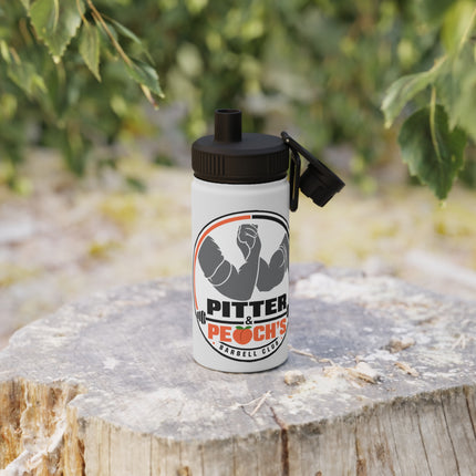 Pitter & Peach's Barbell Club Stainless Steel Sports Water Bottle, Sports Lid