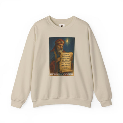 Matthew 1:23 Prophecy Sweatshirt – Immanuel & Jesus Fulfillment – Religious Path Collection