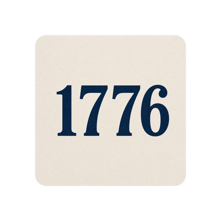 1776 Patriotic Shirt – Minimal Independence Day Tee Unisex CVC Jersey T-shirt