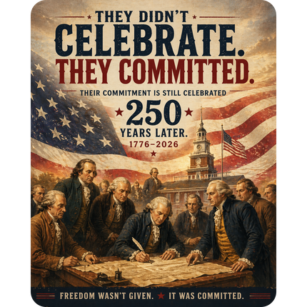 They Didn’t Celebrate. They Committed. – Patriotic July 4th Shirt - Unisex CVC Jersey T-shirt