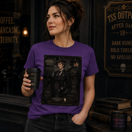 Penelope "Pepper" Graves | Professional Observer of Poor Decisions | Unisex Graphic T-Shirt