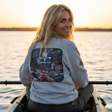 Yak Shack Survival Run 2026 | “Did You Die?” Crewneck Sweatshirt Unisex Heavy Blend™