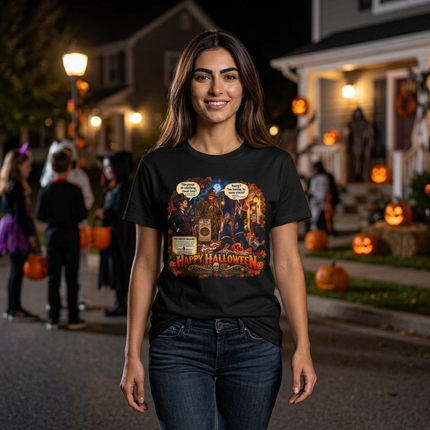 Halloween Mischief – Pepper Graves & P-Quad Halloween T-Shirt