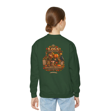 LOGS Halloween Mischief Youth Crewneck Sweatshirt | League of Guardians and Stewards