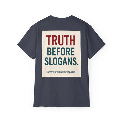 Destroy Hamas First Shirt | Truth Before Slogans – Summit Crest Publishing