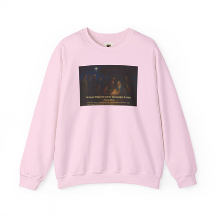 Military Nativity Sweatshirt – When Protection Honors Faith – Psalm 91:11 – Religious Path & Harper Collection