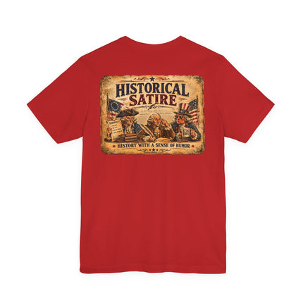 DeSoto Seems to Show Up Everywhere – America 250 Historical Satire Unisex Tee