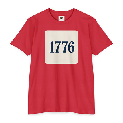 1776 Patriotic Shirt – Minimal Independence Day Tee Unisex CVC Jersey T-shirt