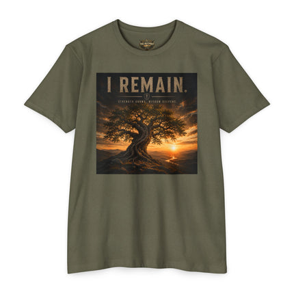 I Remain – Strength Grows. Wisdom Deepens. | Endurance Collection T-Shirt | Unisex CVC Jersey T-shirt