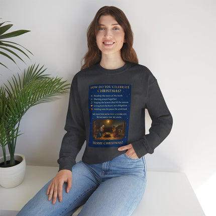 Remembering the Reason – Nativity Christmas Sweatshirt