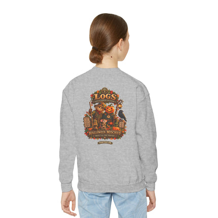 LOGS Halloween Mischief Youth Crewneck Sweatshirt | League of Guardians and Stewards