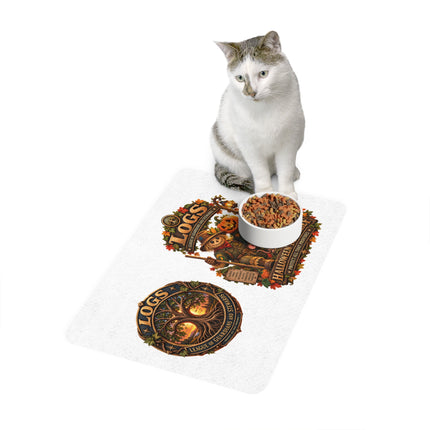 LOGS Halloween Mischief Pet Food Mat | 12×18